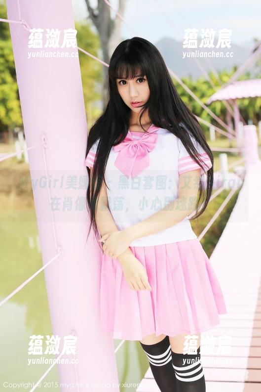 MyGirl美媛馆 - 黑白套图：艾然Airan在肖像间飘荡，小心别迷路！